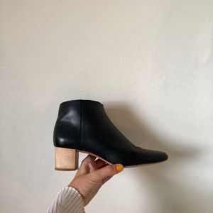 Madewell Wood Block Leather Boots
